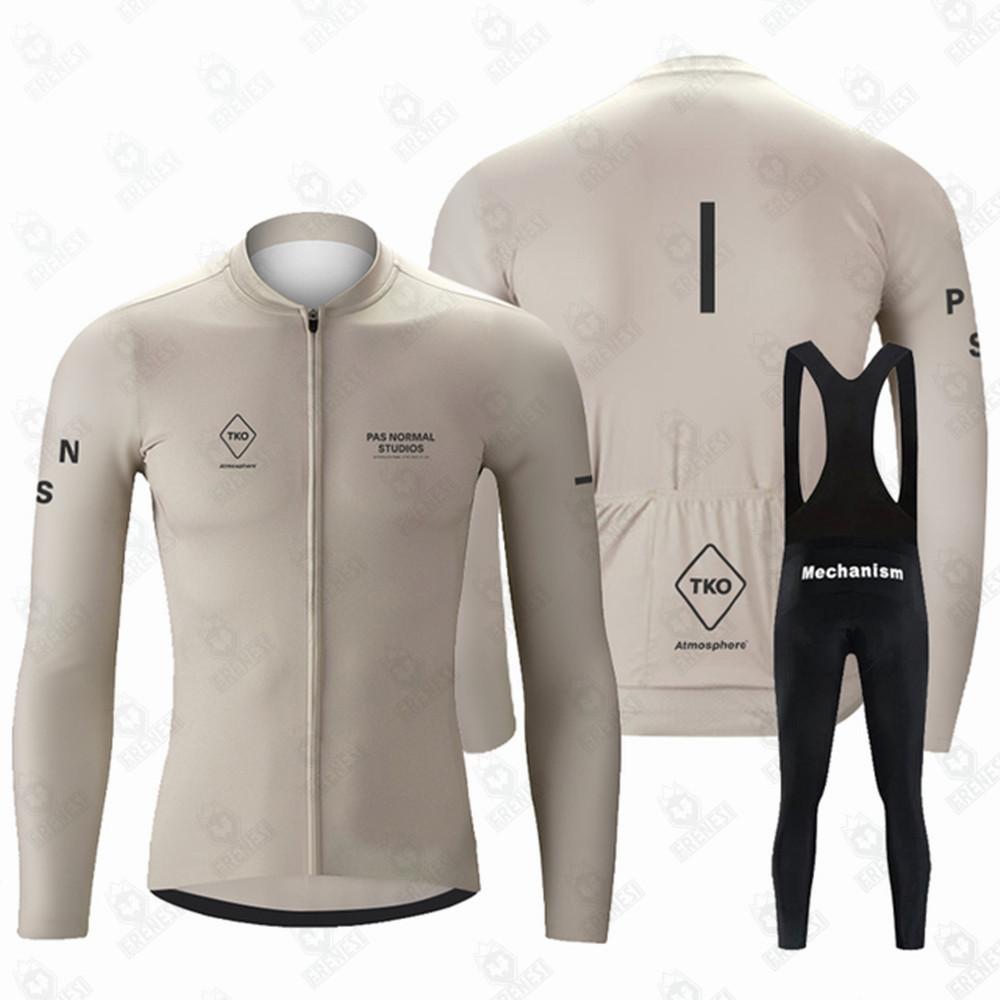 Fleece Cycling Suit Long Sleeve Overalls Trousers Suit Road 2026 Autumn Breathable Suit Cycling Suit XS