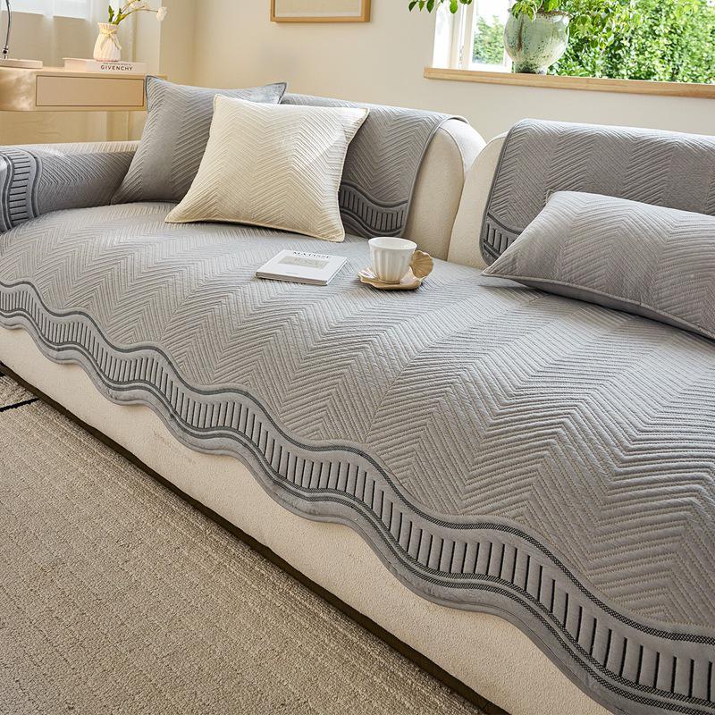 2026 All-Season Non-Slip Washable Cotton Sofa Cushion with Simple, High-End Style