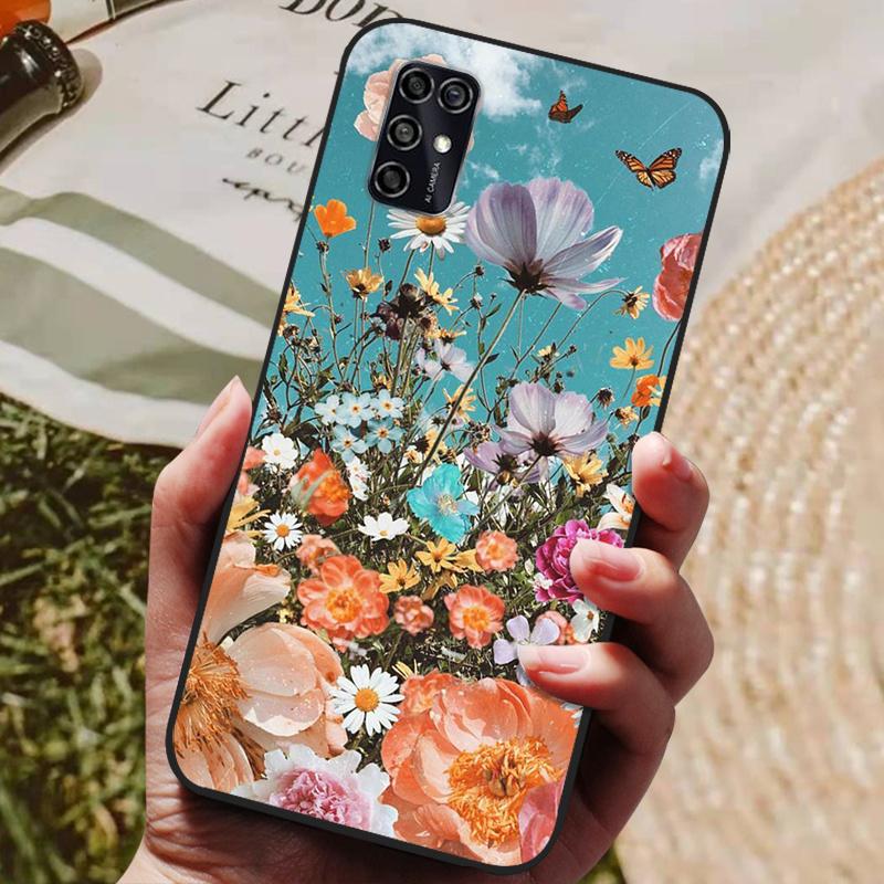 Pro ZTE Blade V2020 Chytré pouzdro Černý nárazník Silikonové TPU Měkký kryt telefonu Pro ZTE Blade V2020 Smart 8010 Pouzdro Roztomilé Mramorové Funda