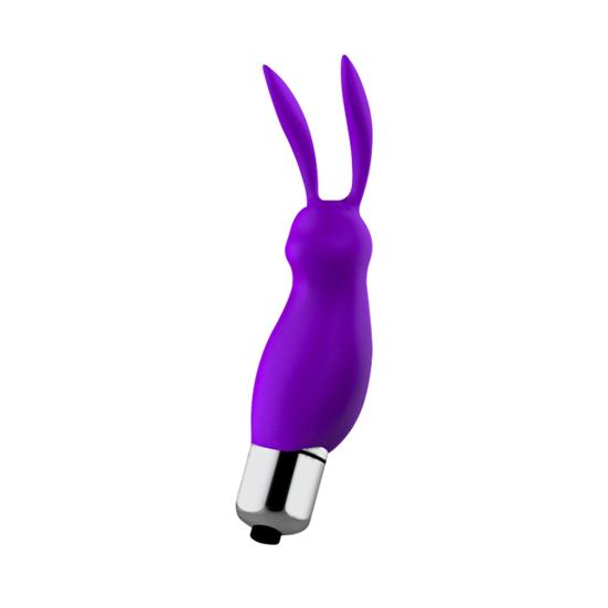 Mini Bunny Silicone Vibrator Dual Stimulation Clitoral Massager with Whisper-Quiet Motor Waterproof Body-Safe Easy-Clean Discreet Adult Toy for Women