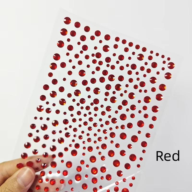 Hot Sale Round Multi-color Rhinestone Stickers Eye Face Temporary Diamond Stickers for Party Stage Makeup Decoration