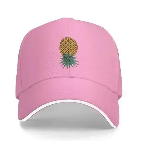 Upside Down Pineapple Baseball Cap Funny Cowboy Hat Unisex Adult Vintage Trucker Hats Adjustable Washable