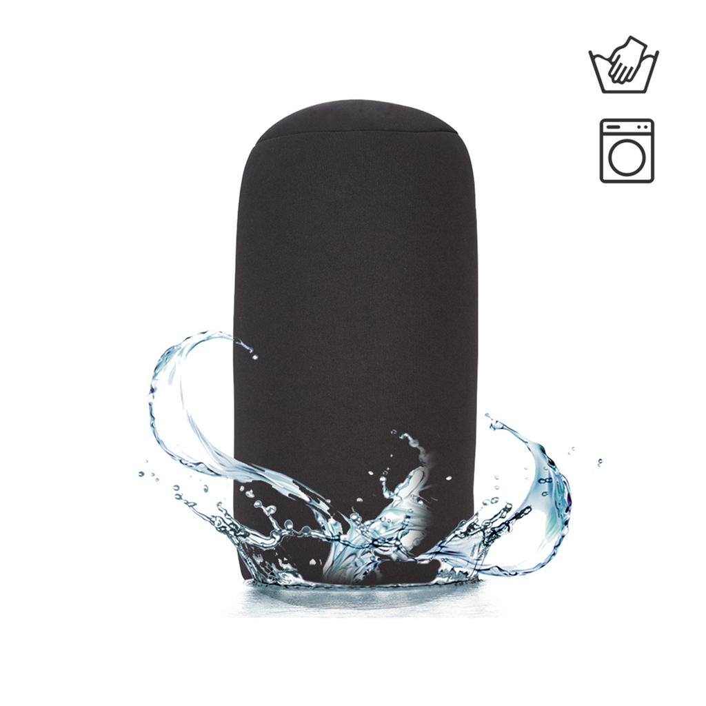 Micro Mini Microbead Cushion Roll Pillow Travel Home Seat Sleeping Neck Support Black