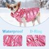Winter Dog Clothes Waterproof Button Jacket For Small Medium Dogs Cats Warm Fleece Puppy Vest Coat With D-ring Chihuahua Costume