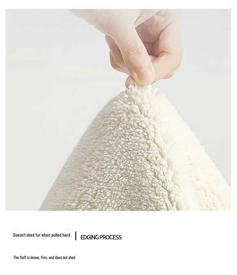 Round Cartoon Imitation Cashmere Rug - Stain-Resistant, Insulating, for Living Room or Sofa