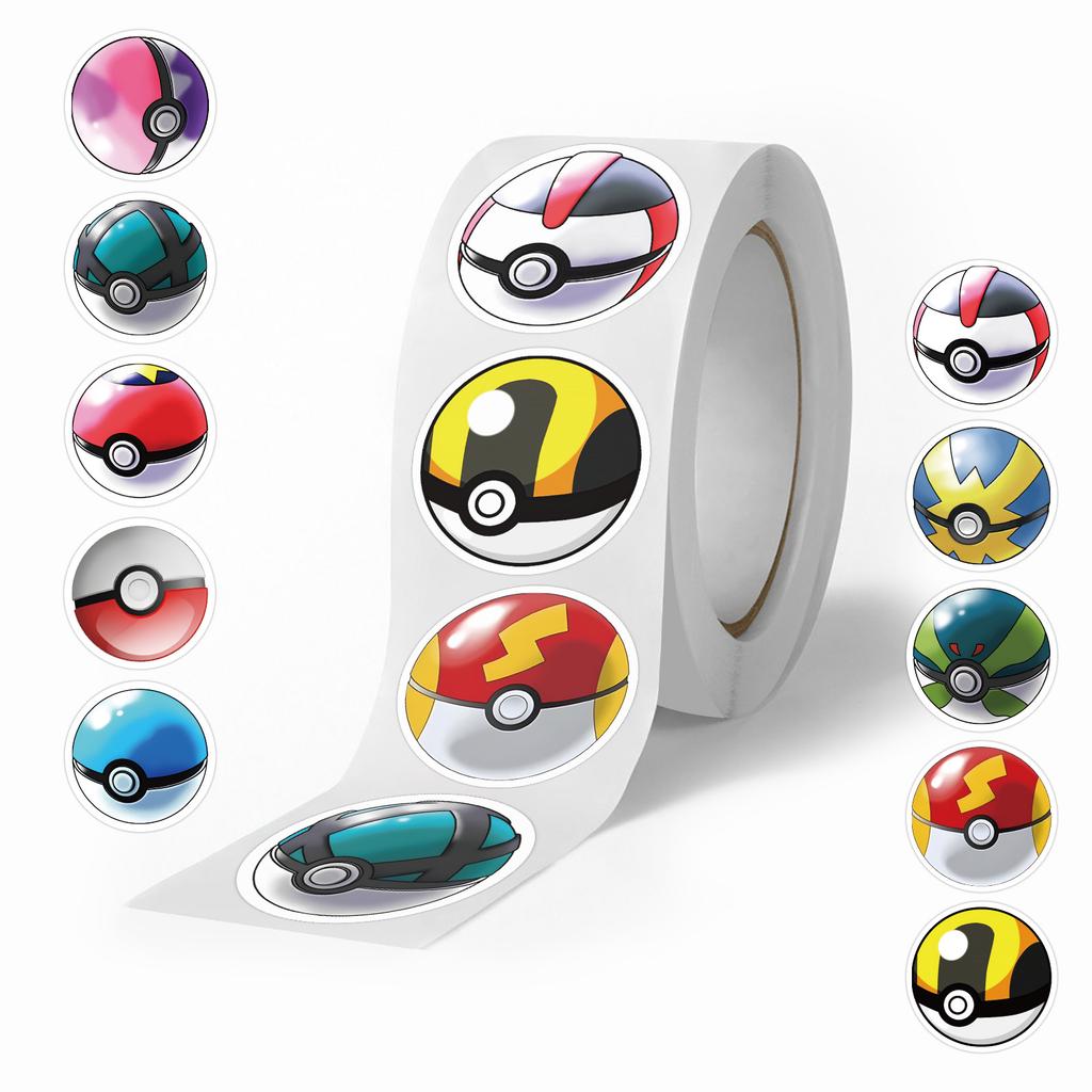 500Pcs New Style  Pikachu Creative Sealing Stickers