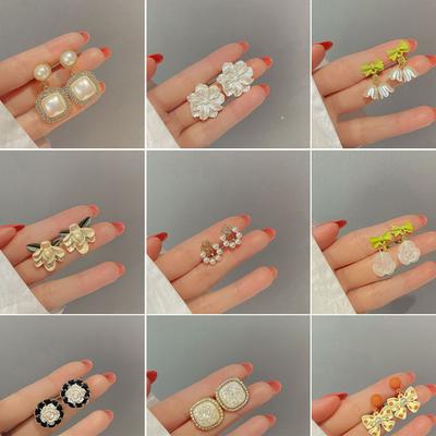 Ear Clips Without Ear Piercings Women's Summer Ear Bone Clips Light Luxury High-grade Imitation Pearl Earrings