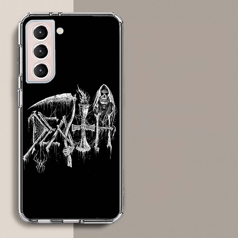 Metallband D-Death Handyhülle Für Samsung A16 A26 A36 A56 A17 A15 A25 A35 A55 A14 A24 A34 A54 A04S A05S Galaxy Note 20 10 9 8 A9