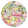 50 Cute Vegetables Doodle Stickers Skateboard Suitcase Mobile Phone Decoration Stickers Waterproof Creative Cartoon Stickers
