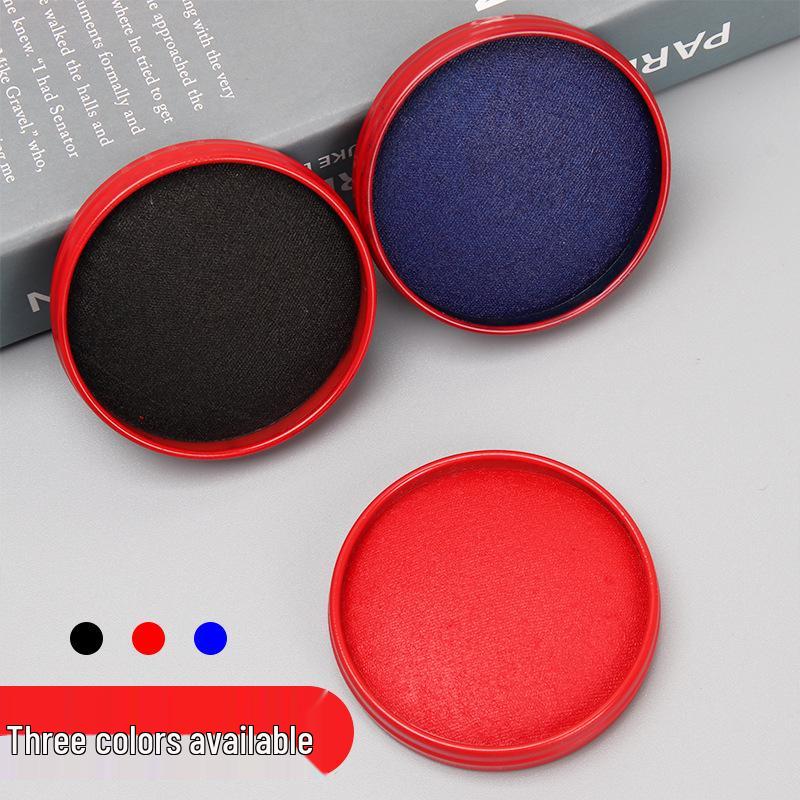 Portable Quick-Drying Red Blue Oily Inkpad for Fingerprints & Handprints