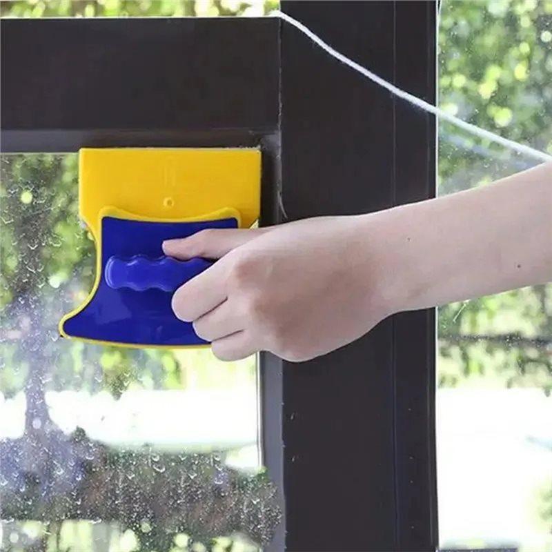 B14C Household Glass Washer Magnetic Glass Cleaner Double Sided Window Wiper For Bathroom, Shower Screen, High Windows Tool