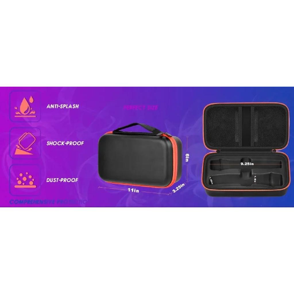 Wireless Microphone Case for JBL Wireless Two Microphone System Universal Handheld Dual Mic Travel Bag for Singing Karaoke