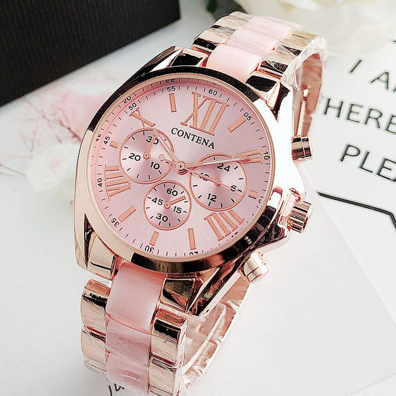CONTENA New Luxury Top Brand Green Quartz Women's Watch Ladies Fashion Watch Women Wristwatch Female Clock Relogio Feminino
