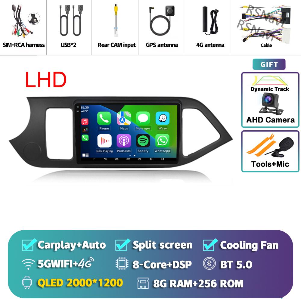 Android 14 Carplay Car Radio For Kia Morning 2 Picanto 2011 - 2017 Multimedia Video Player Navigation GPS Stereo Head Unit Auto