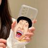 Silly Cartoons Phone Case Transparent Silicone Soft For Samsung S25,S24,S21,S22,S23,S30,Ultra,S20,Plus,Fe