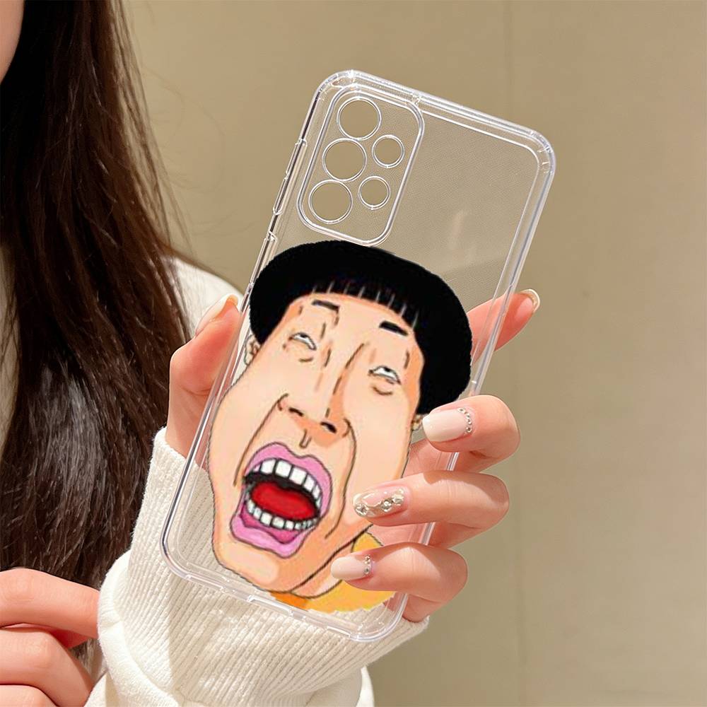 Silly Cartoons Phone Case Transparent Silicone Soft For Samsung S25,S24,S21,S22,S23,S30,Ultra,S20,Plus,Fe