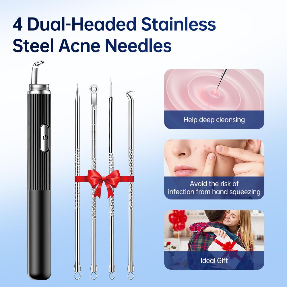 Visual Blackhead Remover HD Camera Facial Deep Clean Machine Acne and Pore Remover Face Extractor Electric Blackhead Cleaner