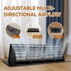 Floor Vent Covers 4 x 10 inch, Adjustable Air Vent Deflectors for Home Floor,Sidewall,Office or Ceiling Black Floor Register
