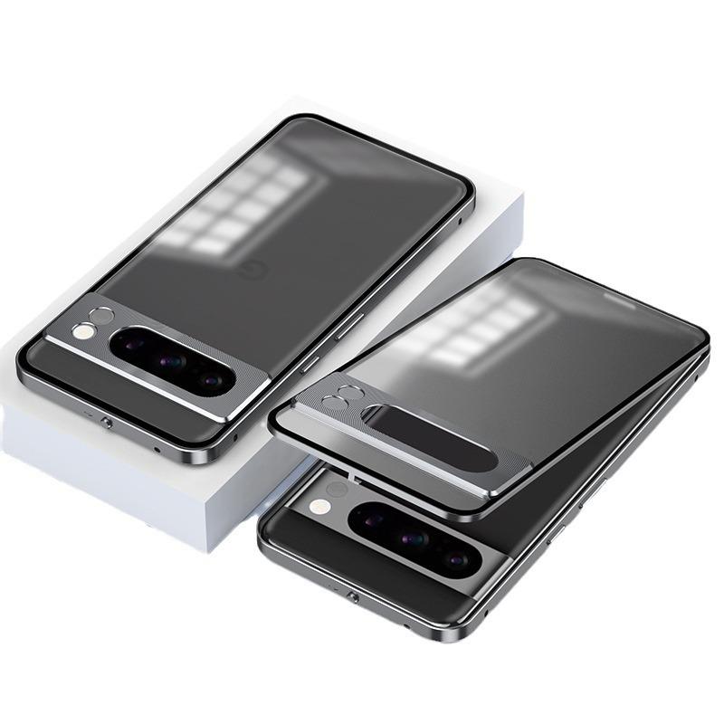 Google Pixel 8 Pro/7A Metal Frame Snap-On Magnetic Phone Case