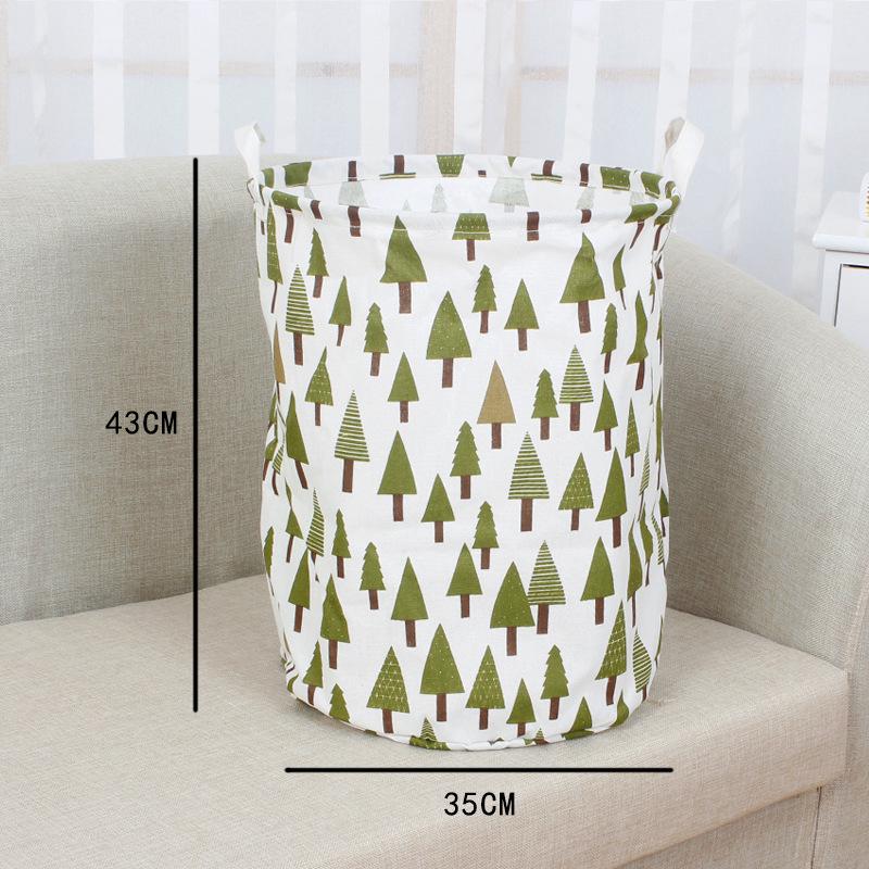 Cotton Linen Collapsible Laundry & Toy Basket