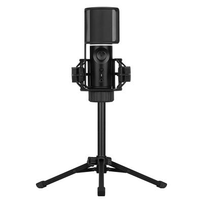 Streamplify MIC TRIPOD USB Condenser Unidirectional Cardioid Quick Mute Headphone Pop Tripod Stand USB To A Cable 180cm Microphone, Pattern,