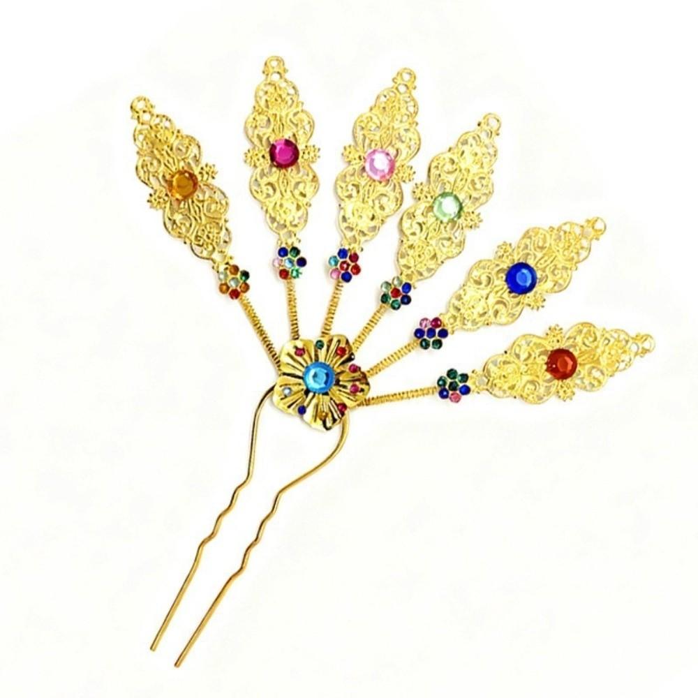 Blatt U-Form Haarnadel Ethnischer Stil Kopfschmuck Neue Metall Haarstäbchen Haar Accessoires