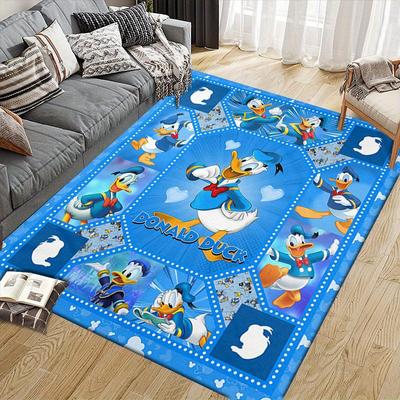 1pc Cartoon Characters Pattern Carpet Area Rug Non Slip Carpet Hand Washable Floor Mat Suitable For Living Room Bedroom Home Decor Room Decor