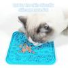 Yousheng Dogs Cats Silicone Lick Mat Anti-choking Anxiety Relief Square Paw Shape Pet Food Mat with Suction Cup Slow Eating Puzzle Feeder Licking
