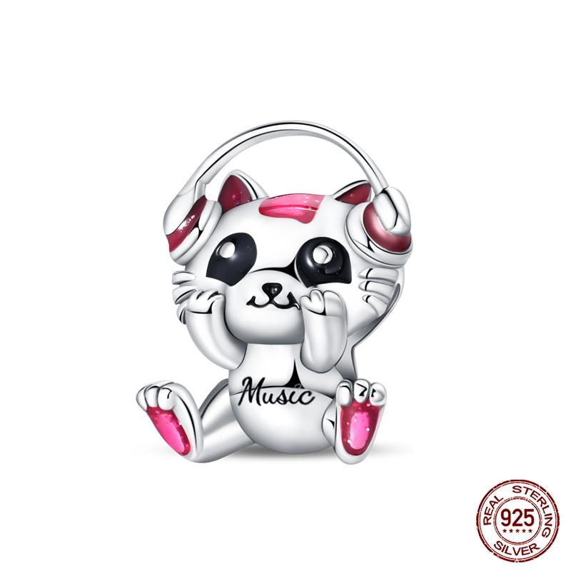 Original 925 Prata Esterlina Cor Mágica Camaleão Luminoso Série Charme Contas Adequado Ajuste Pulseira DIY Jóias Presentes