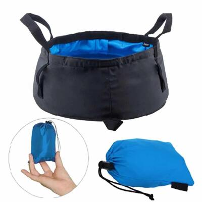 Lavabo Plegable Práctico para Lavar al Aire Libre, Senderismo, Camping, Pesca, Cubo Plegable, Contenedor de Agua, Bolsa Contenedora de Almacenamiento