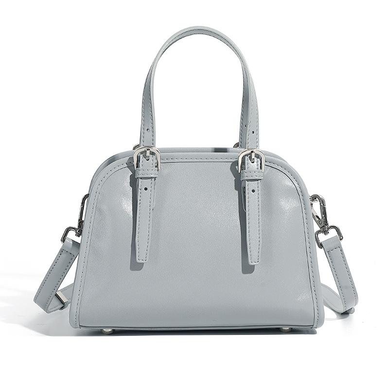 

Handbag Bowling Bag Women s Retro Commuting Large Capacity Single-shoulder Bag світло-синій колір