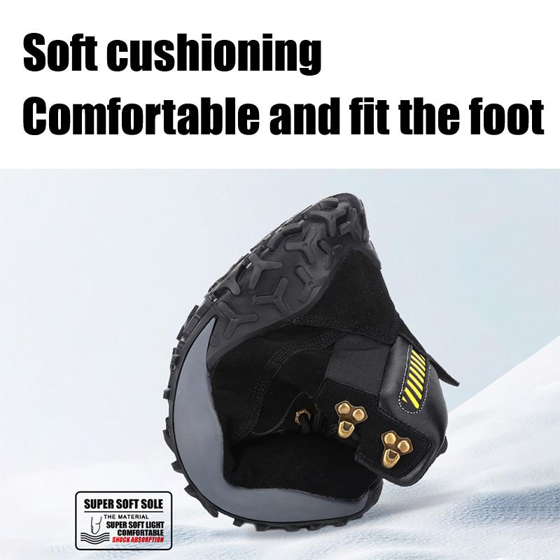 Labor Protection Shoes, Anti Impact, Anti Puncture, Waterproof, High Top Construction Site Safety Work Boots