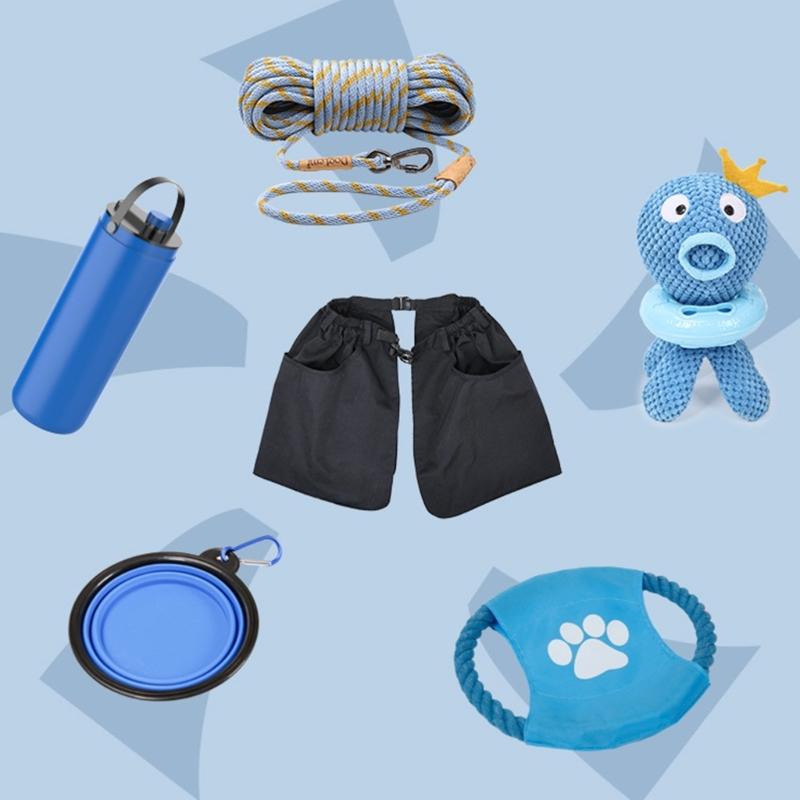 Grembiule da vita per addestramento cani, snack per cani, tasca, marsupi, gilet da addestratore cani, borsa per snack da addestramento