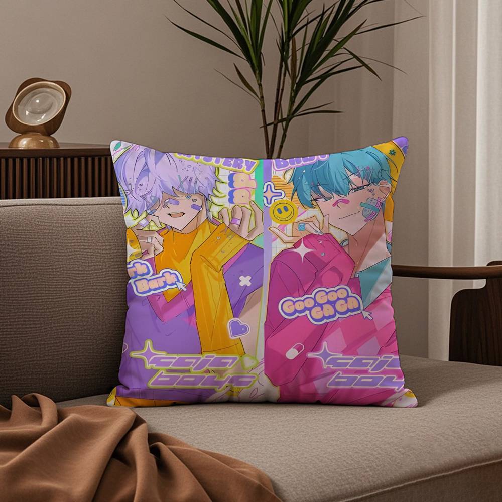Korean Saja B-Boys KPOP Pillow Case Good Print Pillowcase Living Room Sofa Cushion Cover Bedroom Room Decor