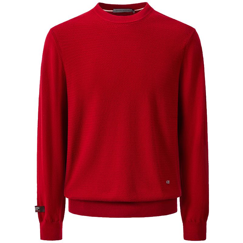 

Giovanni Valentino Men s 100% Wool Crew Neck Sweater