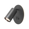 Arandela Para Quarto Preta LED de Destaque Quente 5W E Gu10 2X Interruptor Videx
