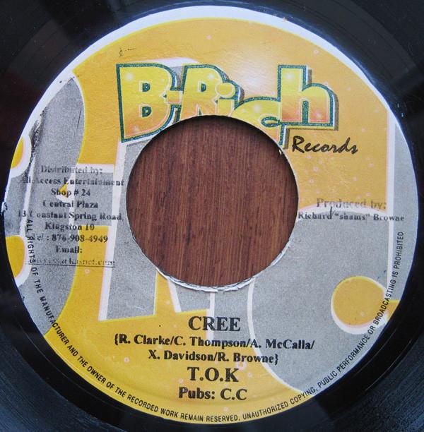

7inch Record T.O.K. - Cree NONE B-Rich Records 2002 Jamaica Reggae, Ska & Dub Used