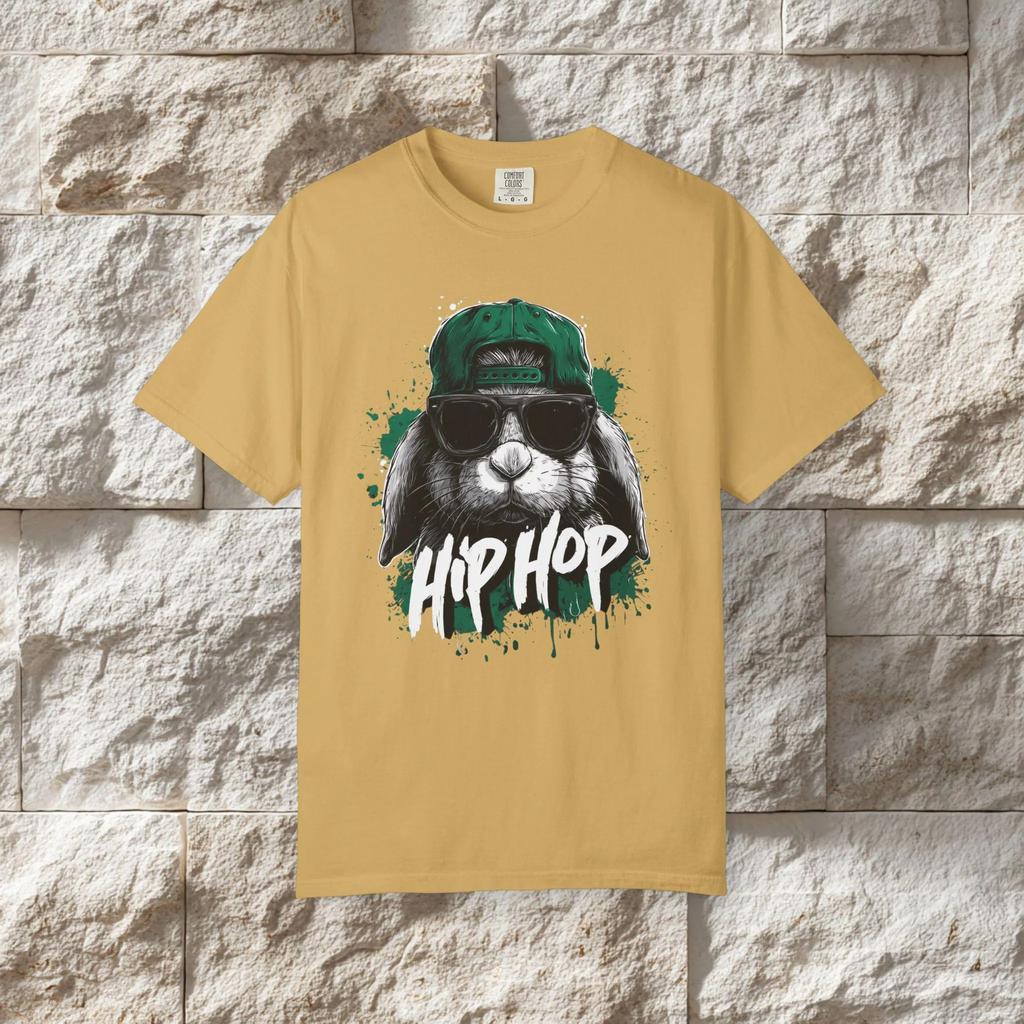 2025 Summer Hip Hop Bunny T Shirt, Rabbit Streetwear Tee, Graffiti Animal Shirt, Urban Hip Hop Graphic Leisure T Shirt Unisex