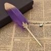 Fashion Student Stationery Gift Writing Supplies Ballpoint Pen Feather Decor Writing Pen 0.5mm