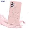 Luxury Square Liquid Silicone Case for Samsung Galaxy A32 4G 5G SamsungA32 360 Soft Phone Back Cover Armor Shield Coque