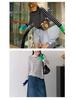 Thickened Skin-Friendly Age-Reducing Colorblock Cuffs Striped Knit Sweater - Xiaohongshu Style Long-Sleeve Base Layer for Autumn/Winter