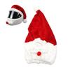 Christmas Motorcycle Helmet Cover Santa Claus Hat Full Face Funny Plush Helmet Decoration Xmas Motorcycle Ski Accessories