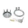Stainless Steel Flat New Chastity Lock Chastity Cleaner Male Penis Cage Smsexy Sex Tool Lock Yang CB