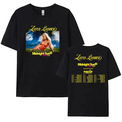 Zara Larsson Midnight Sun Tour 2026 T-shirt Short Sleeve Unisex Summer Tshirts Cotton Casual Women/Men T Shirt Print Tees