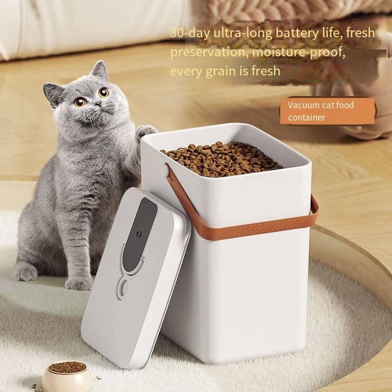Умное вакуумное ведро для хранения зерна с функцией влагозащиты и защиты от влаги. Ведро для корма кошек для домашних животных. Ведро для корма для собак. Большая емкость.