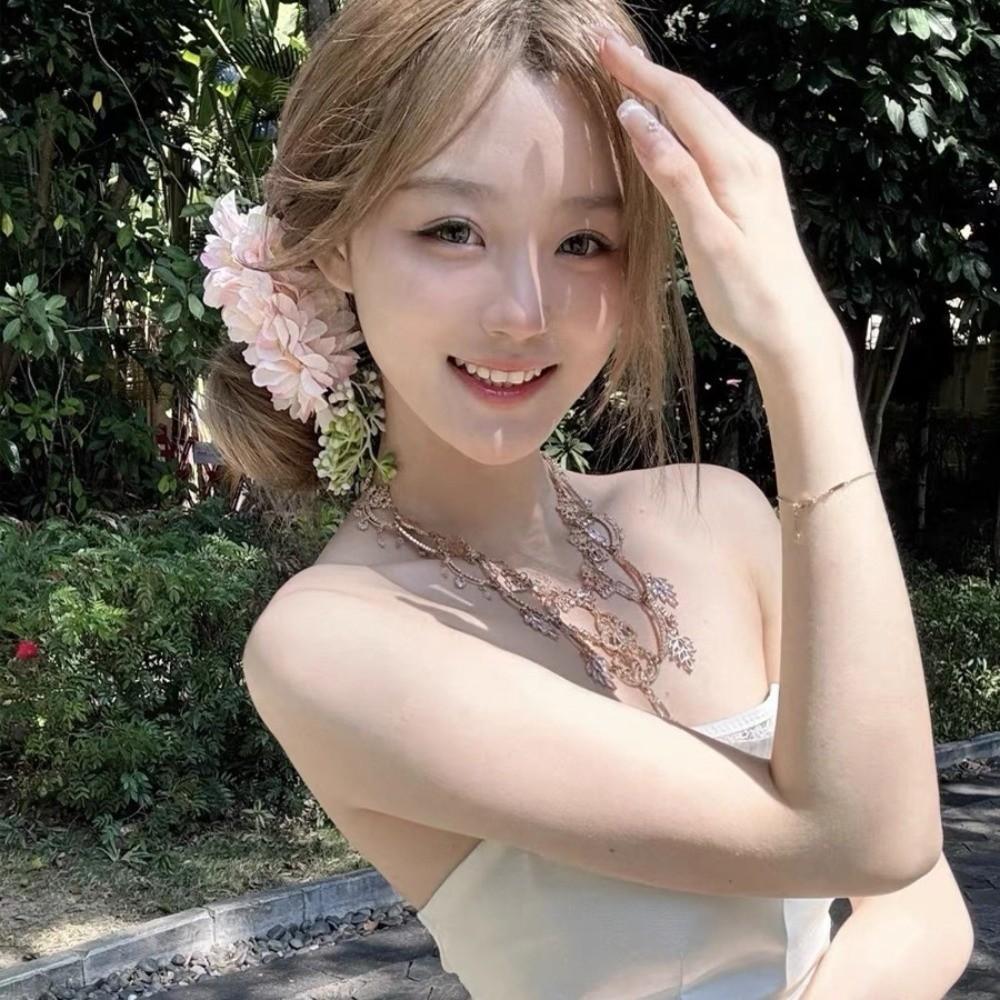 Headwear Bohemian Flowers Hairpin Thai Style Chignon Hair Clips Elegant Floral Hair Comb  Bride