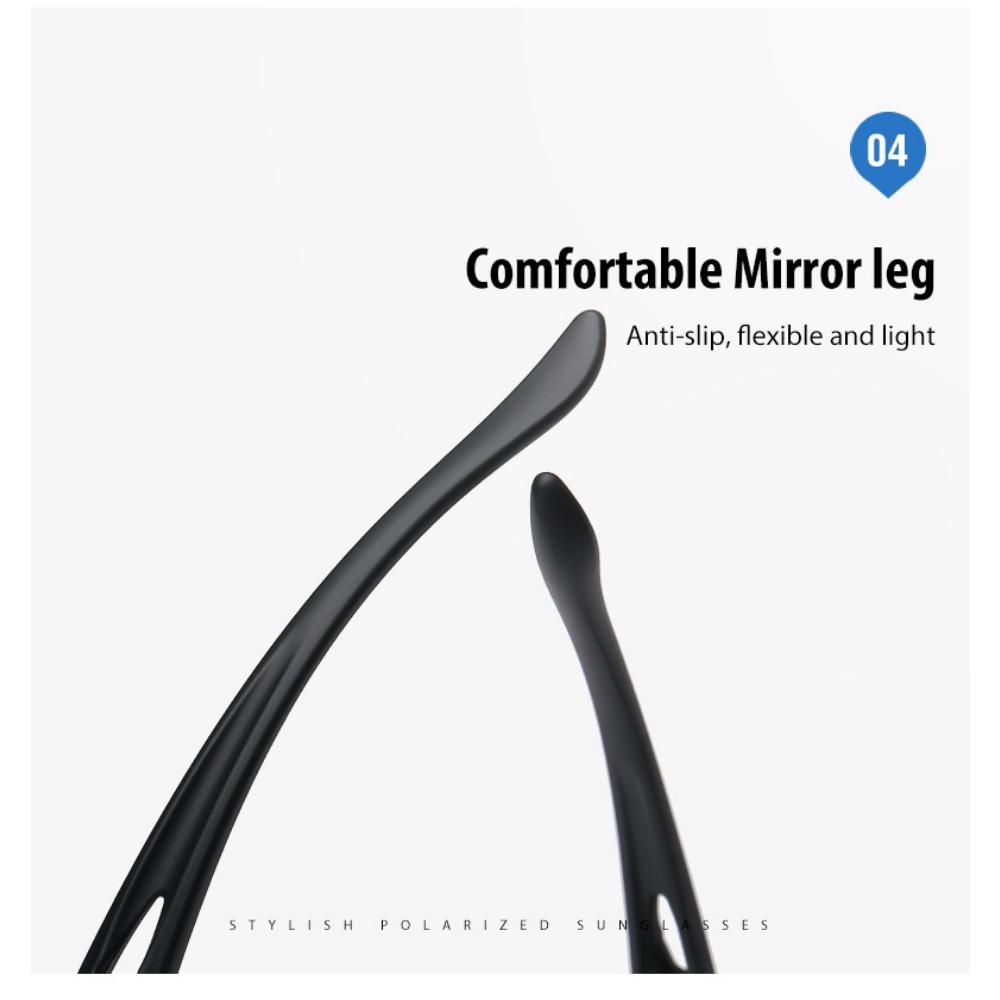 aoron Cycling Sports Sunglasses Polarized Light Colorful Color-changing Men's Glasses Night Vision Goggles