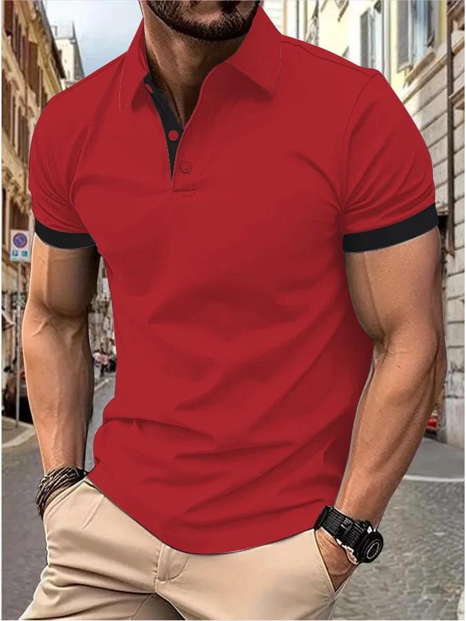 Men’s Trendy Summer Polo T-Shirt - Short Sleeve Fashion
