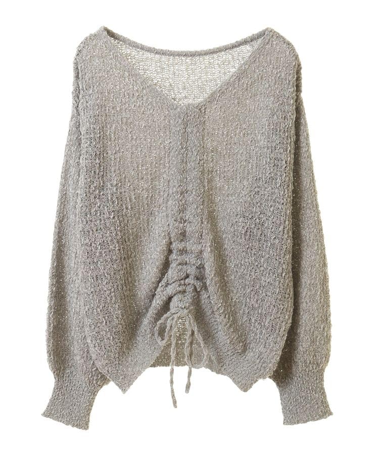 

Music Drawstring Knit Pullover Heather Gray [Earth & Ecology] Women s Sweater,