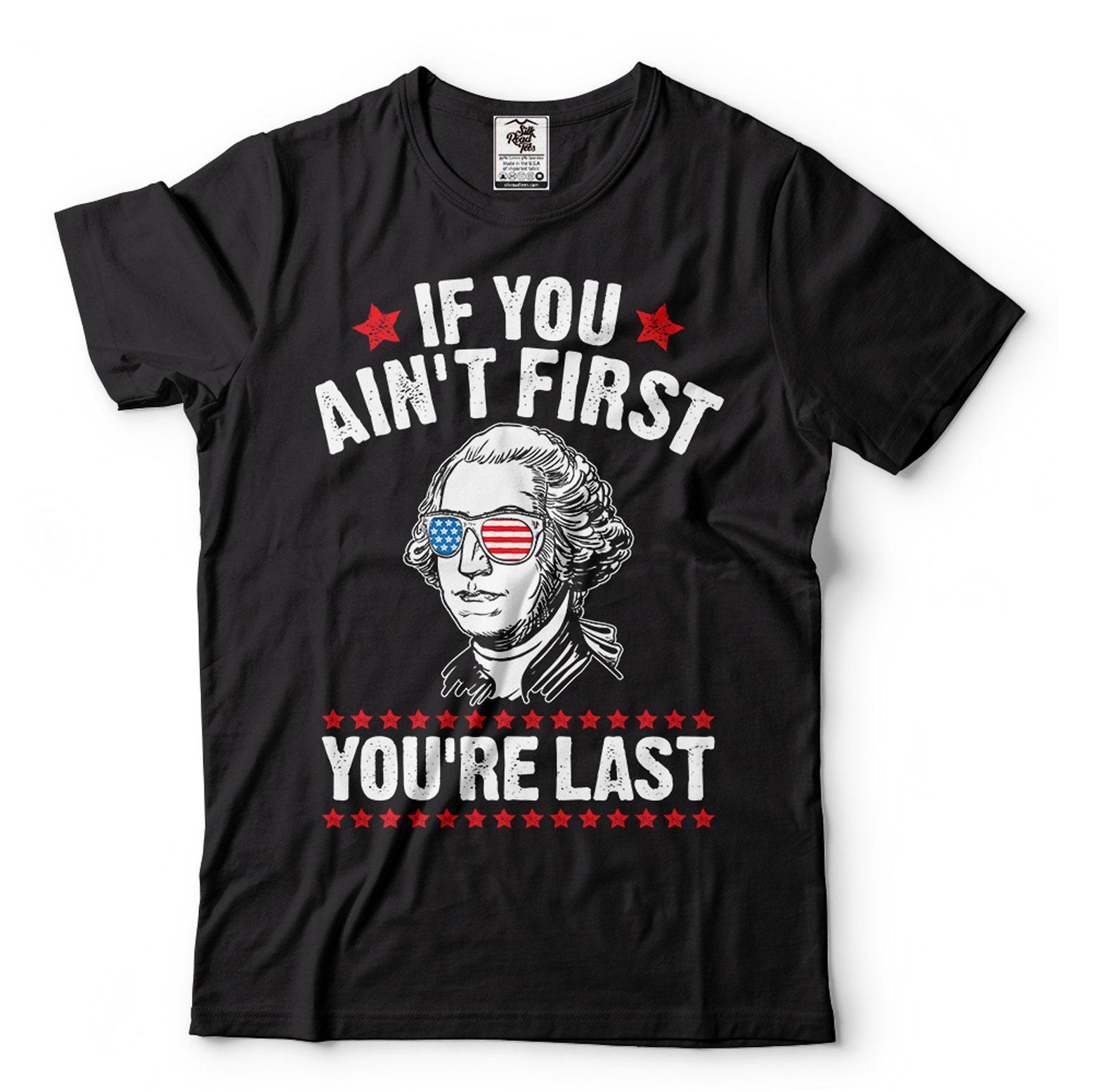 Funny George Washington 4th of July T-Shirt S